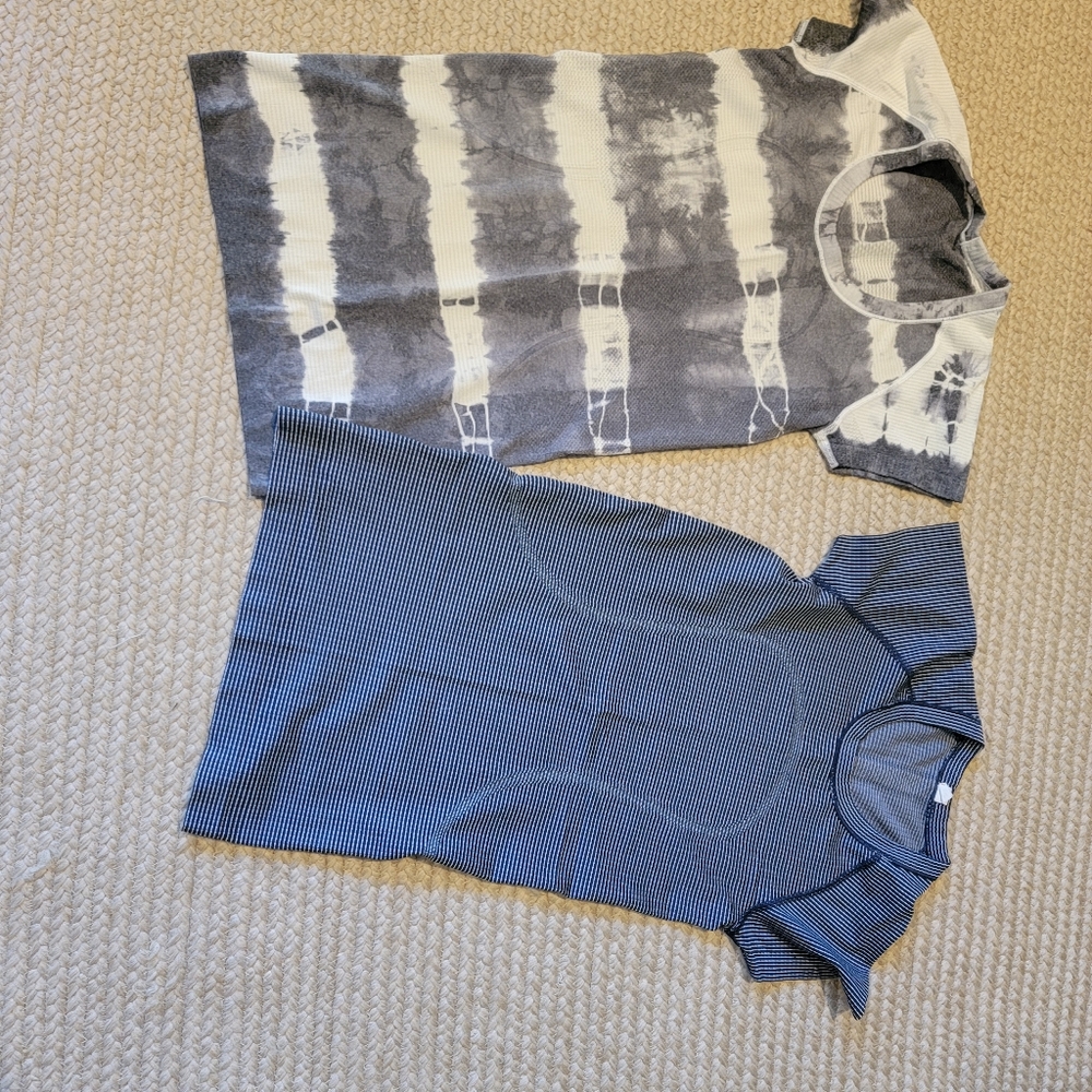 Lot of 2 Lululemon swiftly tops Size 4 - Picture 1 of 5